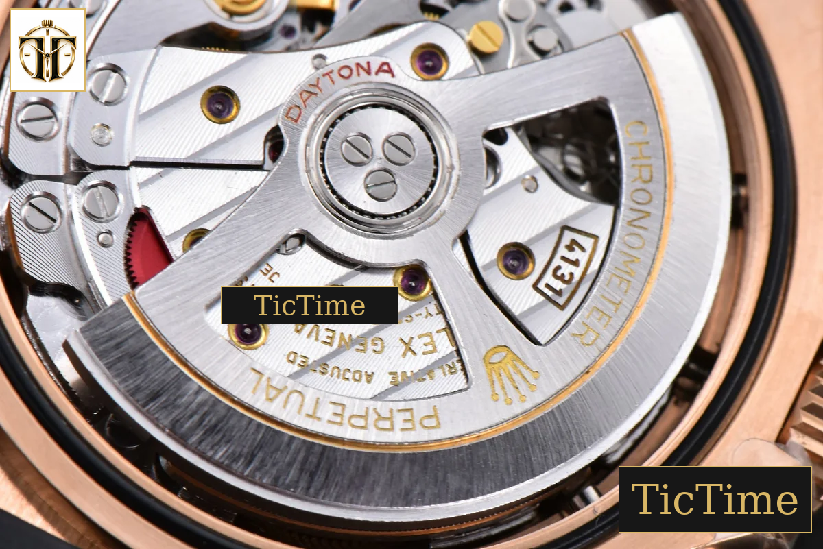 Daytona 126515 40mm Clean Factory RG Black Dial RG Subdial Diamond Marker Oysterflex Strap DD4131 — foto 27