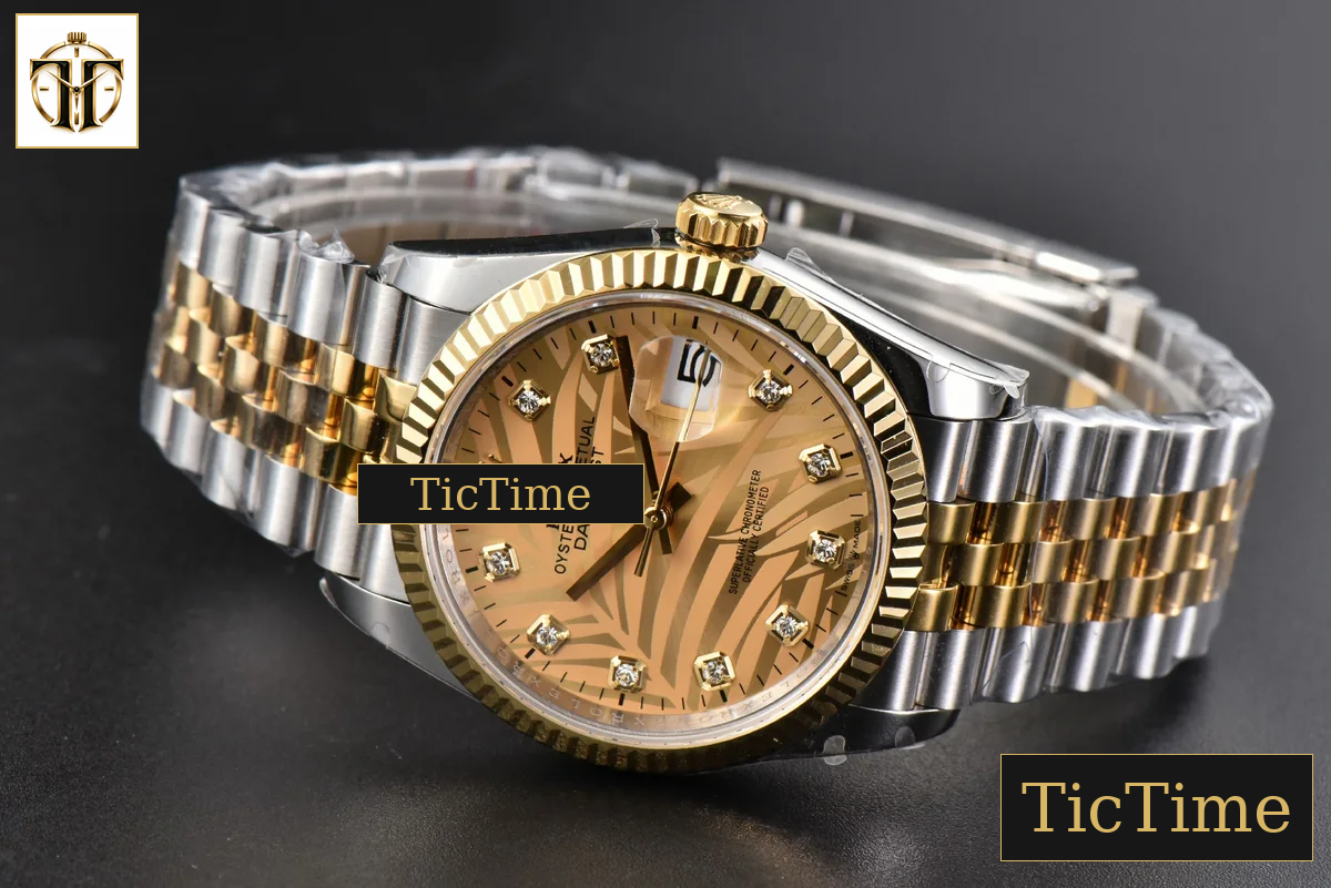 DateJust 36mm BPF YG/SS Fluted YG Plam Dial Diamond Marker Jubilee Bracelet 3235 — foto 16