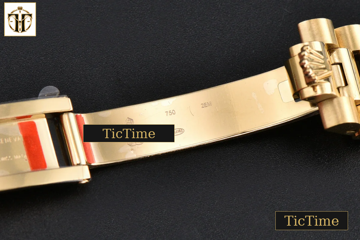 DateJust 31mm GMF YG Fluted Bezel Red Dial Diamond Marker President Bracelet A2824 — foto 36