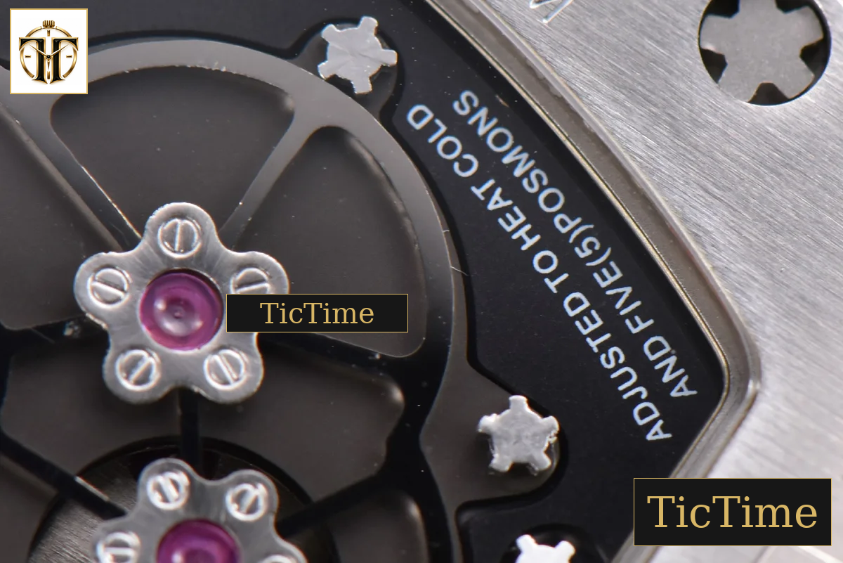 Tourbillon RM001 47mm JBF Titanium Black Skeleton Dial Black Rubber Strap — foto 20