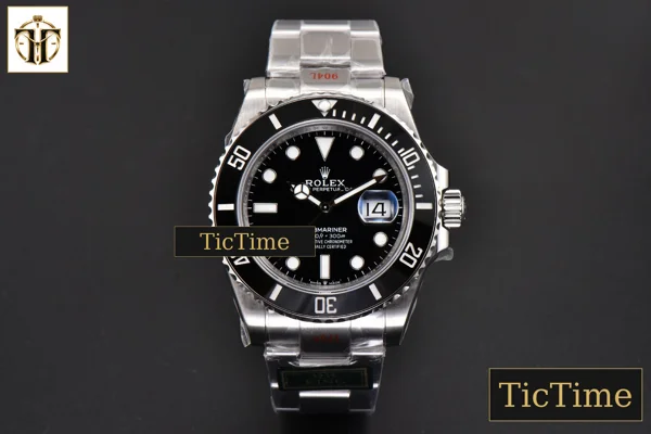 Foto frontal — Submariner LN 126610 41mm King Factory Black Ceramic Black Dial SS Bracelet VR3235