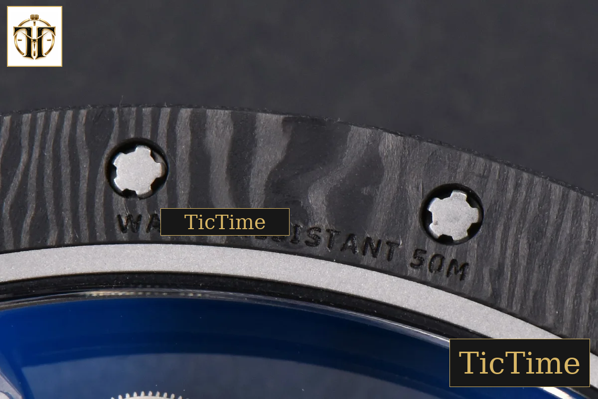NTPT RM055 43mm ZF White Bezel White Crown White Rubber Strap V6 RMUL2 — foto 22