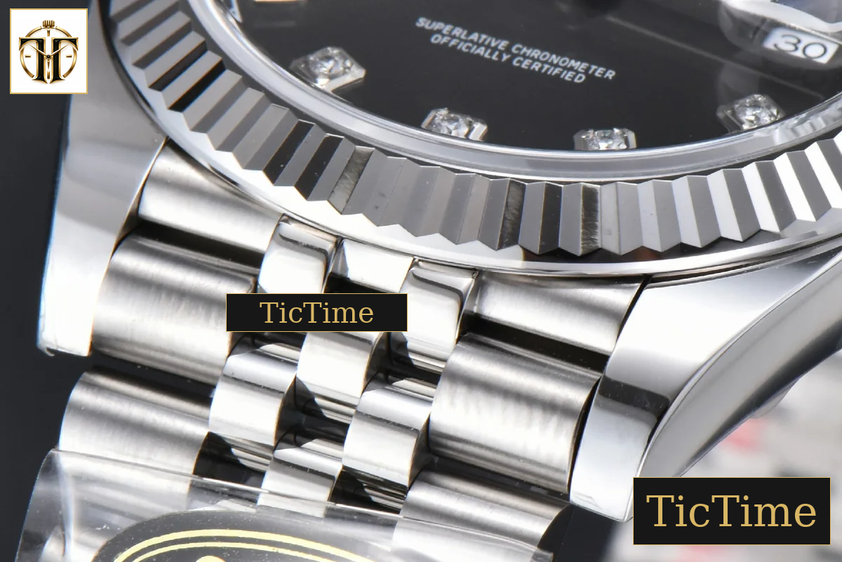 DateJust 904L 126334 41mm CF Gray Dial Diamond Marker Jubilee Bracelet VR3235 — foto 12