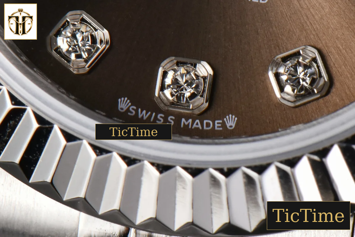 DateJust Ladies 28mm WF Gray Dial Diamond Marker Jubilee Bracelet A2236 — foto 9