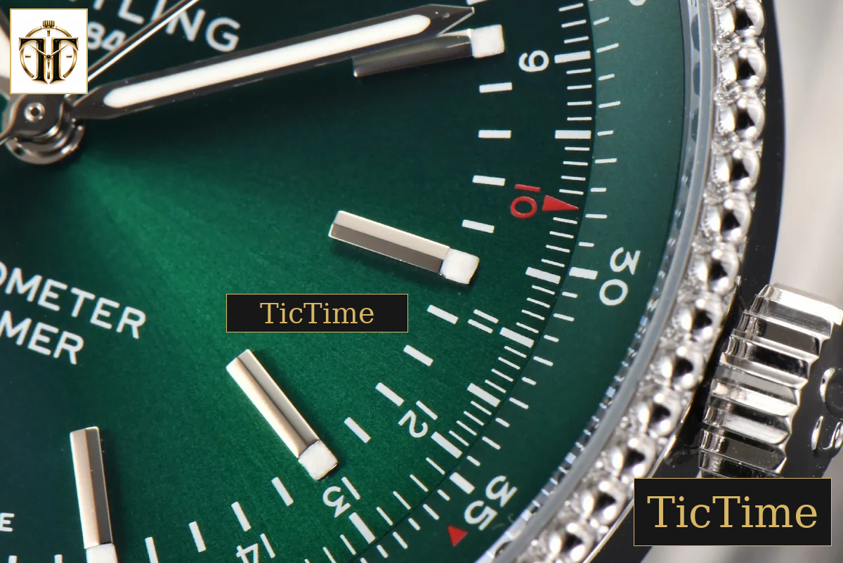 Navitimer 41mm TF Green Dial SS Bracelet 2824 — foto 8