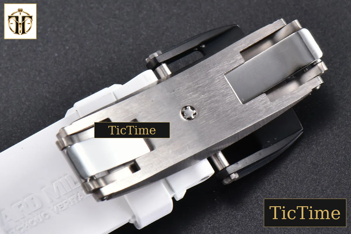 NTPT RM035-02 42mm ZF Skeleton Dial White Rubber Strap NH05A — foto 31