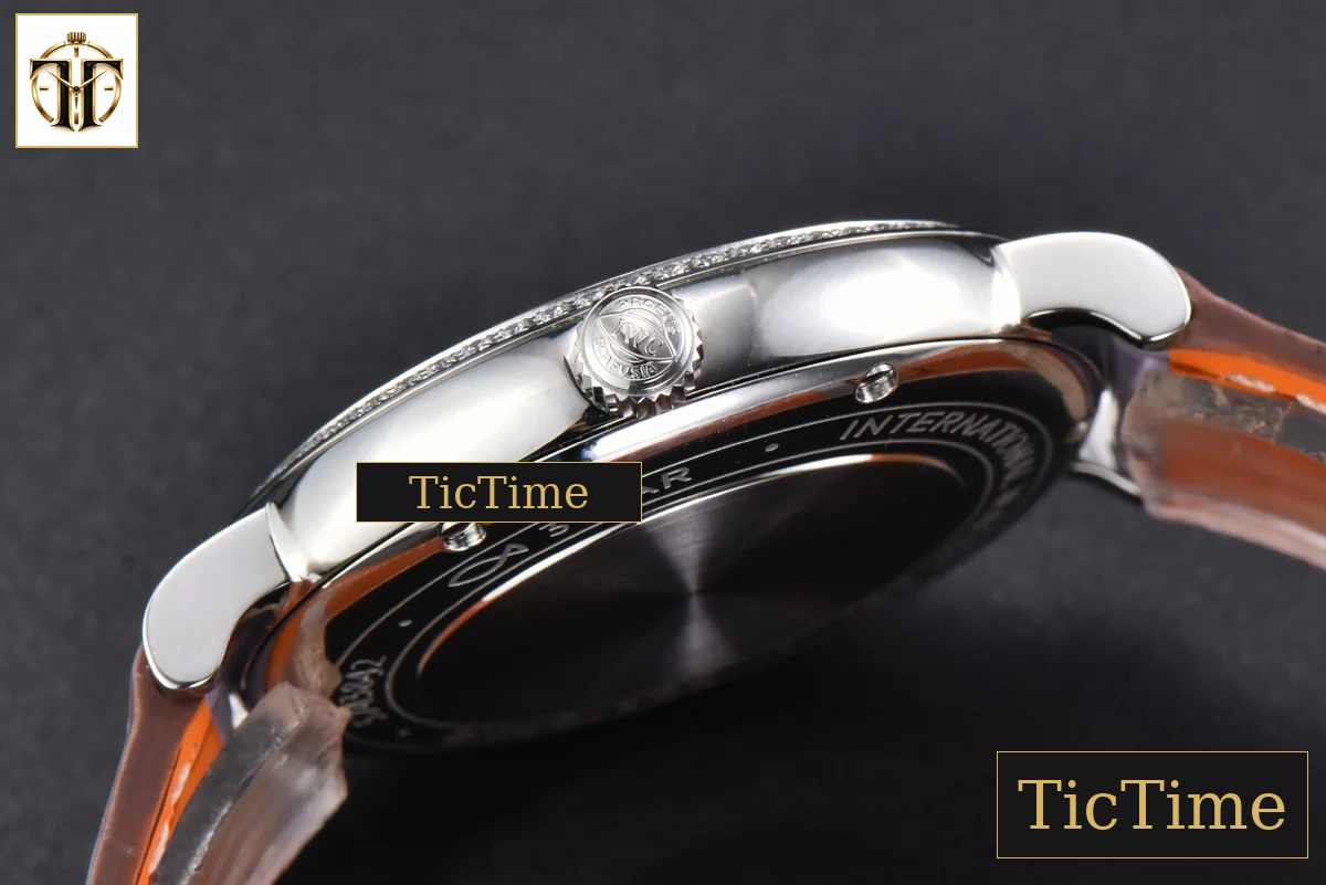 Portofino 37mm V7F Diamond Gray Dial Silver Marker Grape Leather Strap A2892 — foto 14