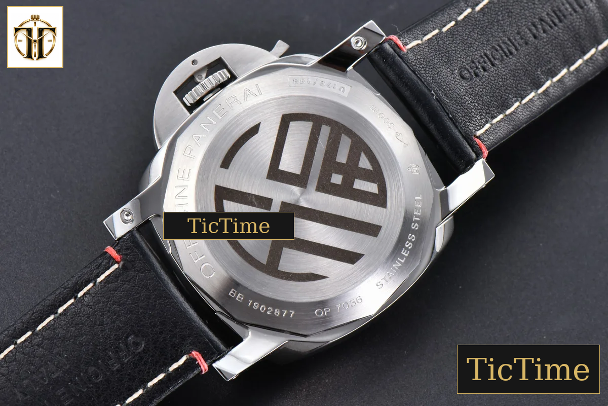 PAM910 44mm TTF Black Dial Black Leather Strap P9010 — foto 18