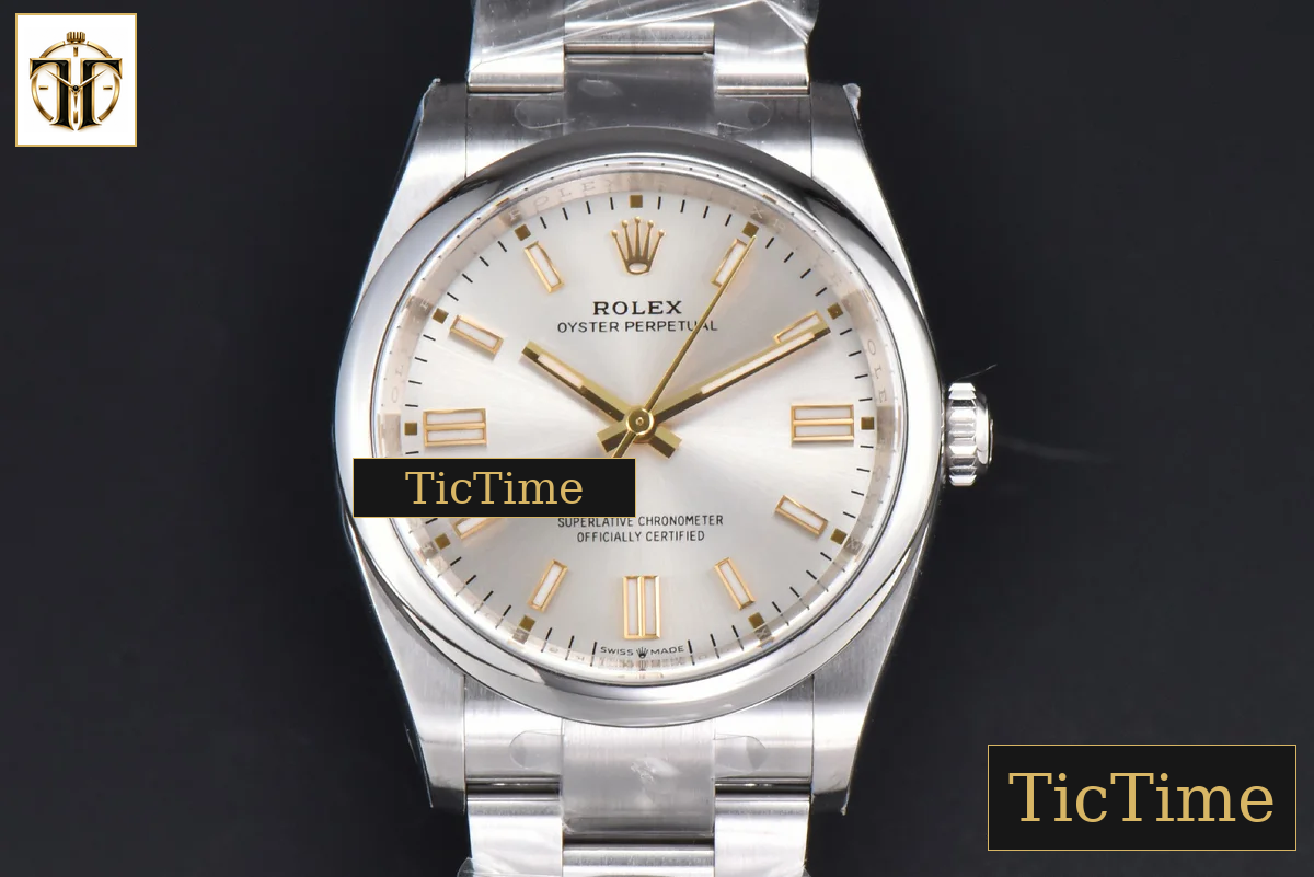 Oyster Perpetual 904L 126000 36mm Clean Factory Silver Dial SS Bracelet VR3230 — foto 2
