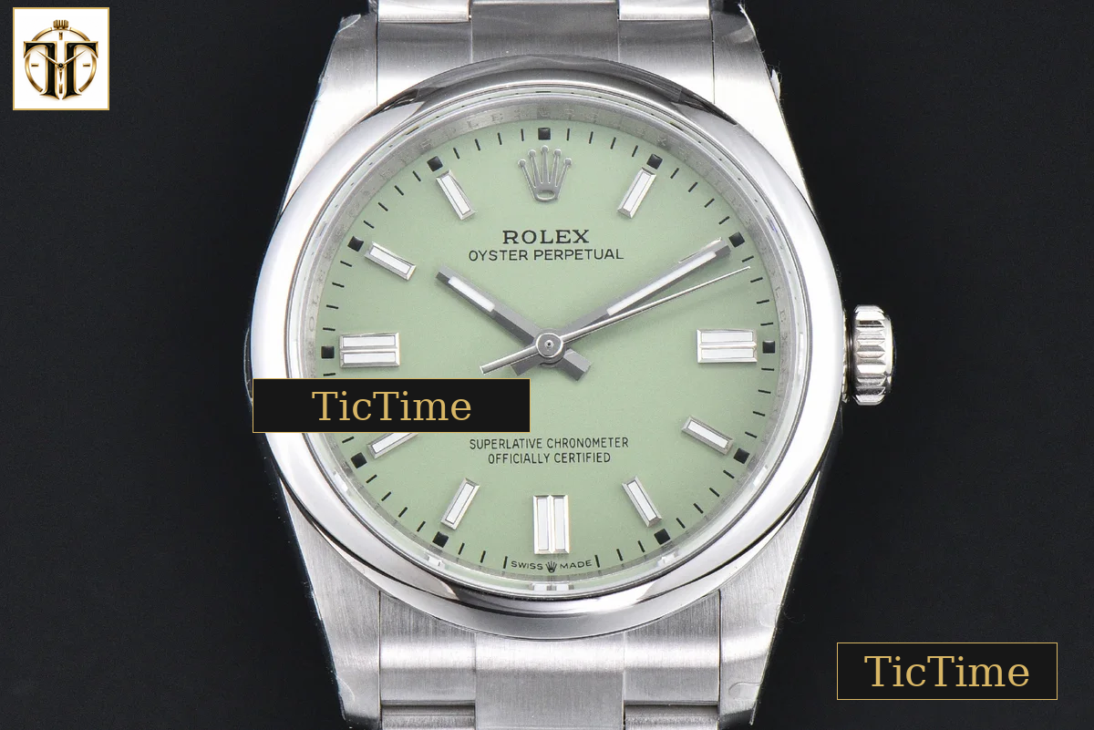 Oyster Perpetual 904L Pistachio 126000 36mm GMF Green Dial SS Bracelet VR3132 — foto 2