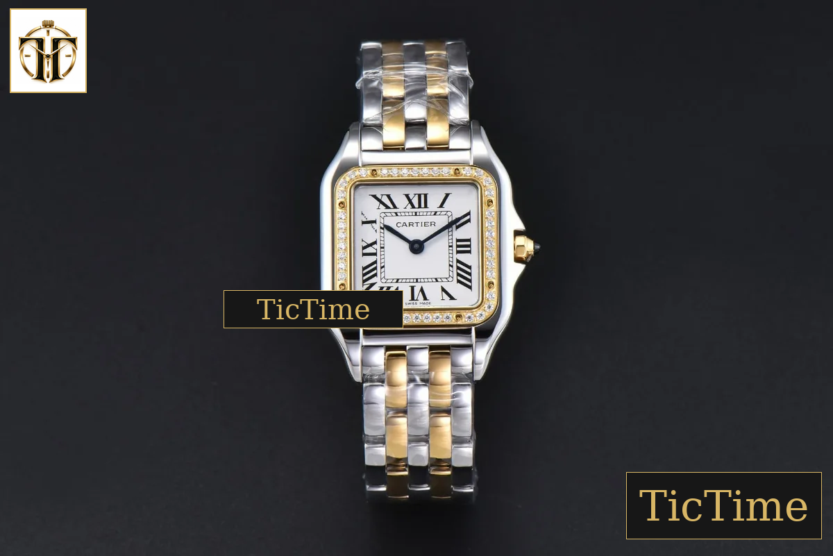 Panthère 27mm AF SS/YG Diamond Bezel White Dial SS/YG Bracelet Ronda Quartz — foto 3