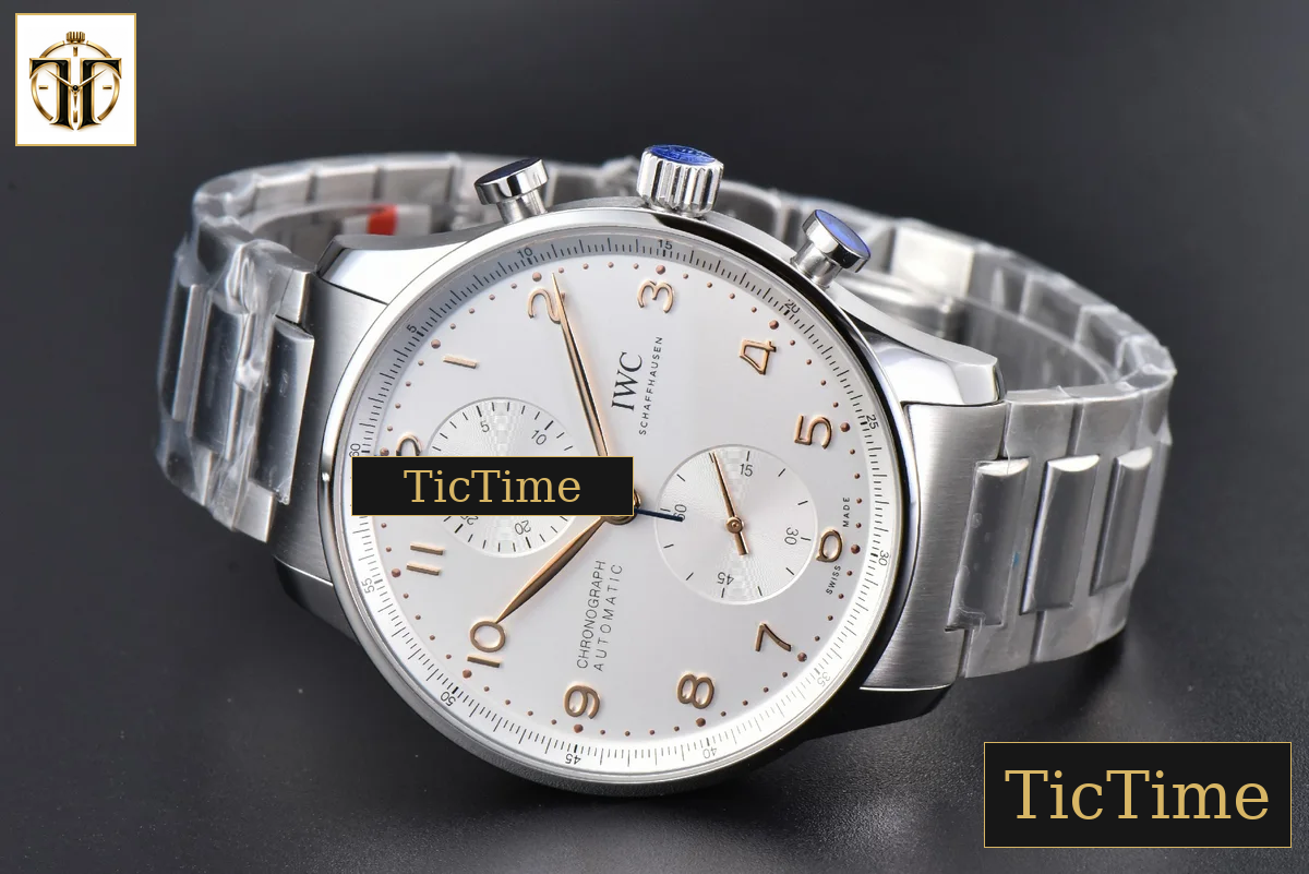Portuguese IW371604 41mm ZF White Dial RG Markers SS Bracelet A96355 — foto 13