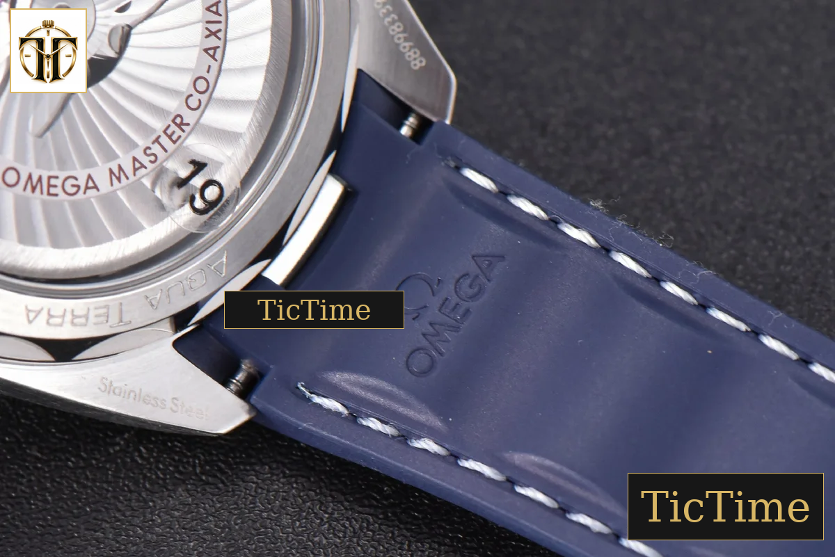 Aqua Terra 150M Seamaster 41mm VSF Gray Dial Blue Hands Blue Rubber Strap A8900 — foto 15