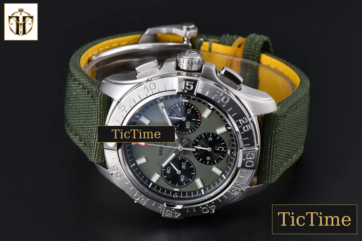 Avenger Chronograph 44mm BLSF SS Green/Black Dial Green Nylon Strap A7750 — foto 14
