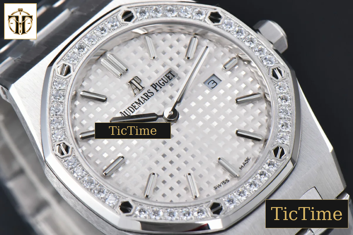 Royal Oak Ladies 67651ST 33mm ZF SS Diamond Chocolate Dial SS Bracelet Quartz — foto 12