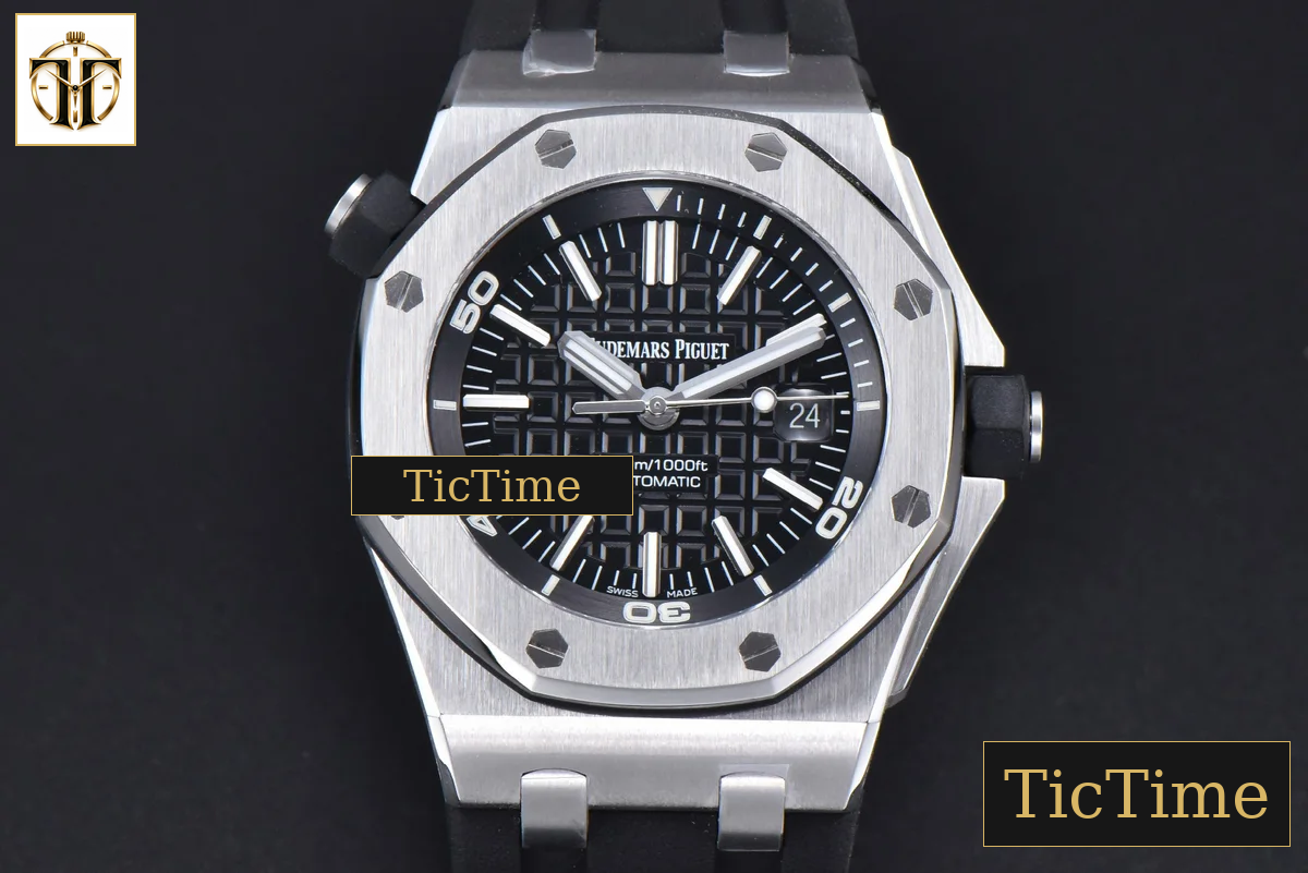 Royal Oak Offshore Diver 15703 42mm ZF Black Dial Black Rubber Strap SA3120 — foto 19