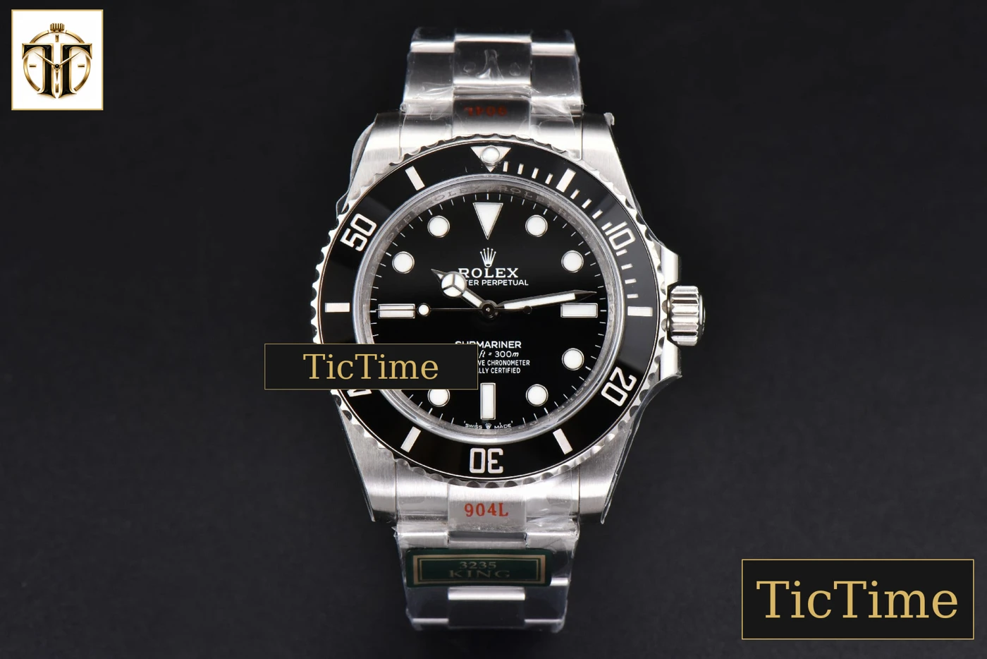 Vista frontal — Submariner LN No Date 124060 41mm King Factory SS Bracelet VR3230