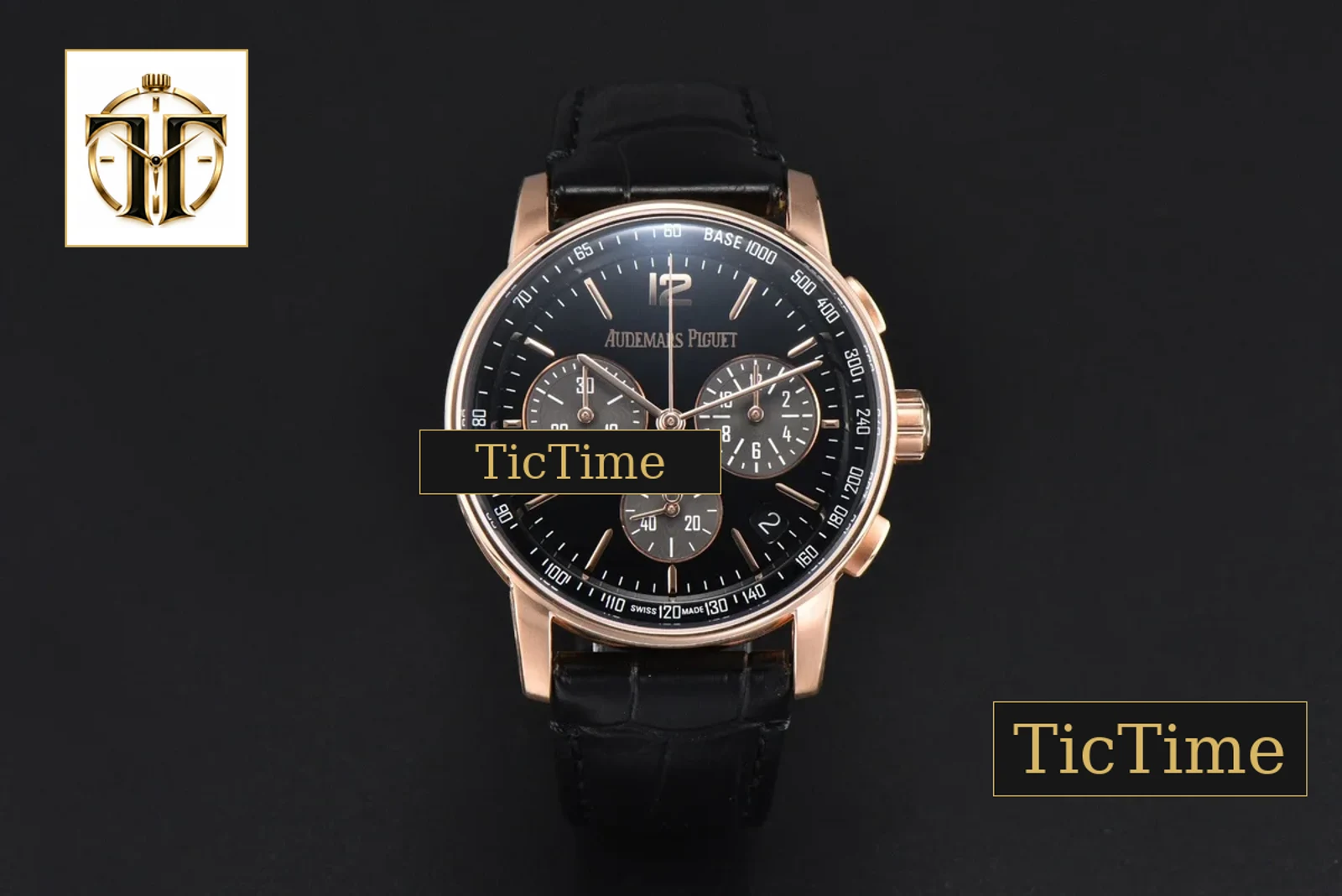 Code 11.59 Chrono 26393 APSF RG Black Dial Black Leather Strap SA4401 — foto 3