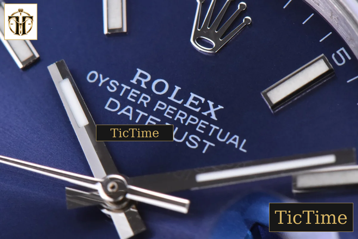 Datejust 41mm GMF SS Blue Dial Lume Marker Fluted Bezel Jubille Bracelet VR3235 — foto 6