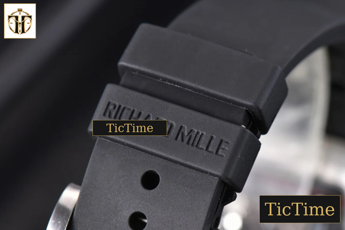 Tourbillon RM001 47mm JBF Titanium Black Skeleton Dial Black Rubber Strap — foto 28
