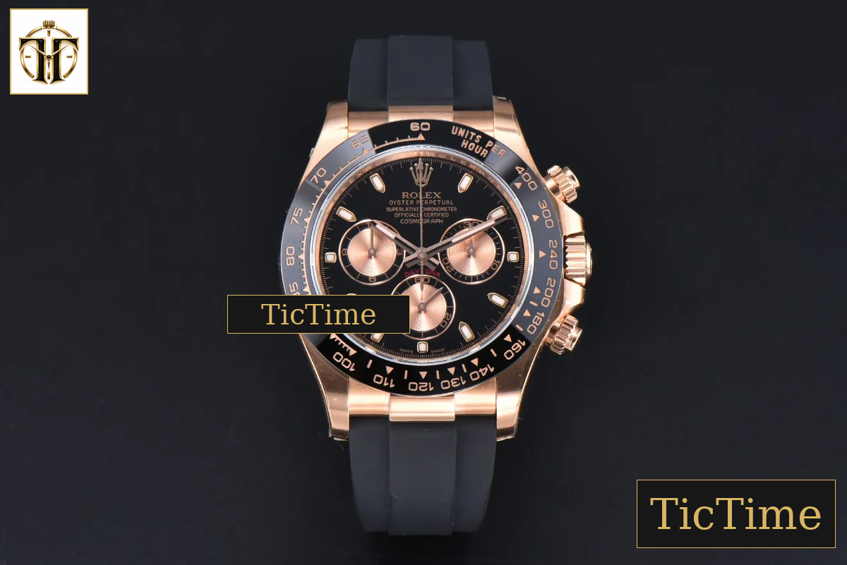 Daytona 116515 40mm Clean Factory RG Ceramic Black RG Subdials Oysterflex Strap 4130 — foto 2