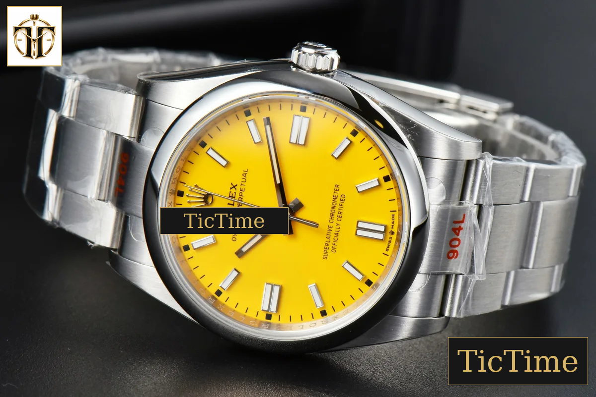 Oyster Perpetual 126000 36mm EWF Yellow Dial SS Bracelet A3230 — foto 13