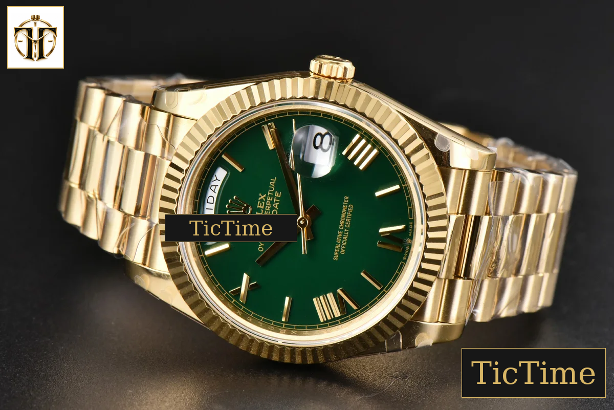 DayDate 904L 40mm BPF YG Green Dial YG Bracelet A2813 — foto 15