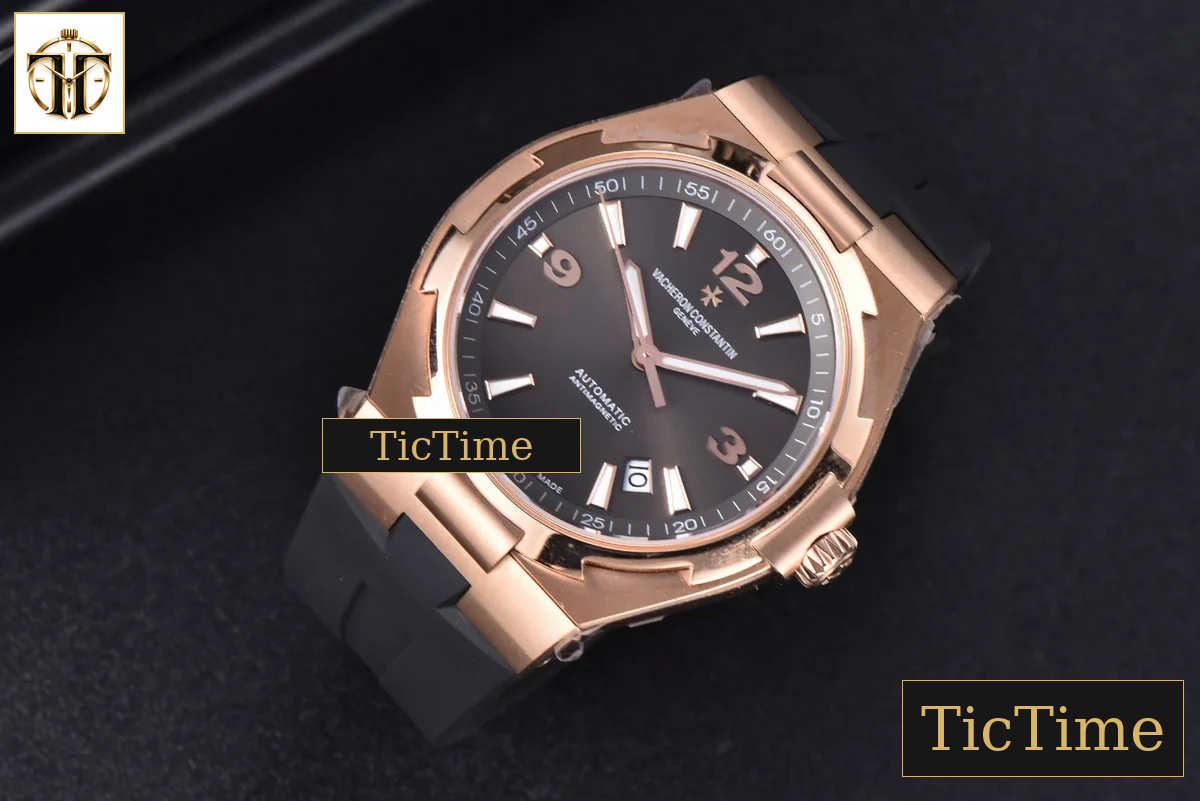 Overseas 47040 42mm MKF RG Brown Dial Rubber Strap 9015 — foto 3