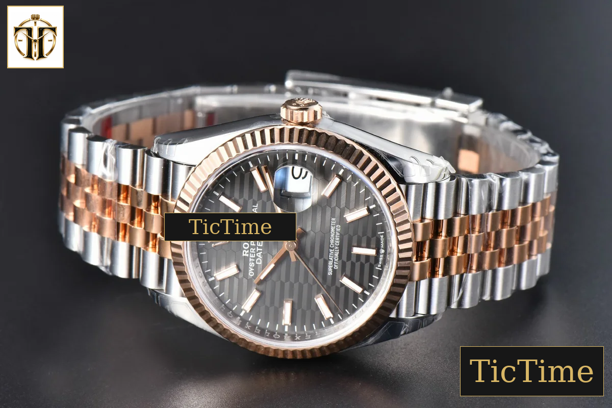 DateJust 126231 36mm VSF RG/SS Gray Motif Dial Jubilee Bracelet VS3235 — foto 15
