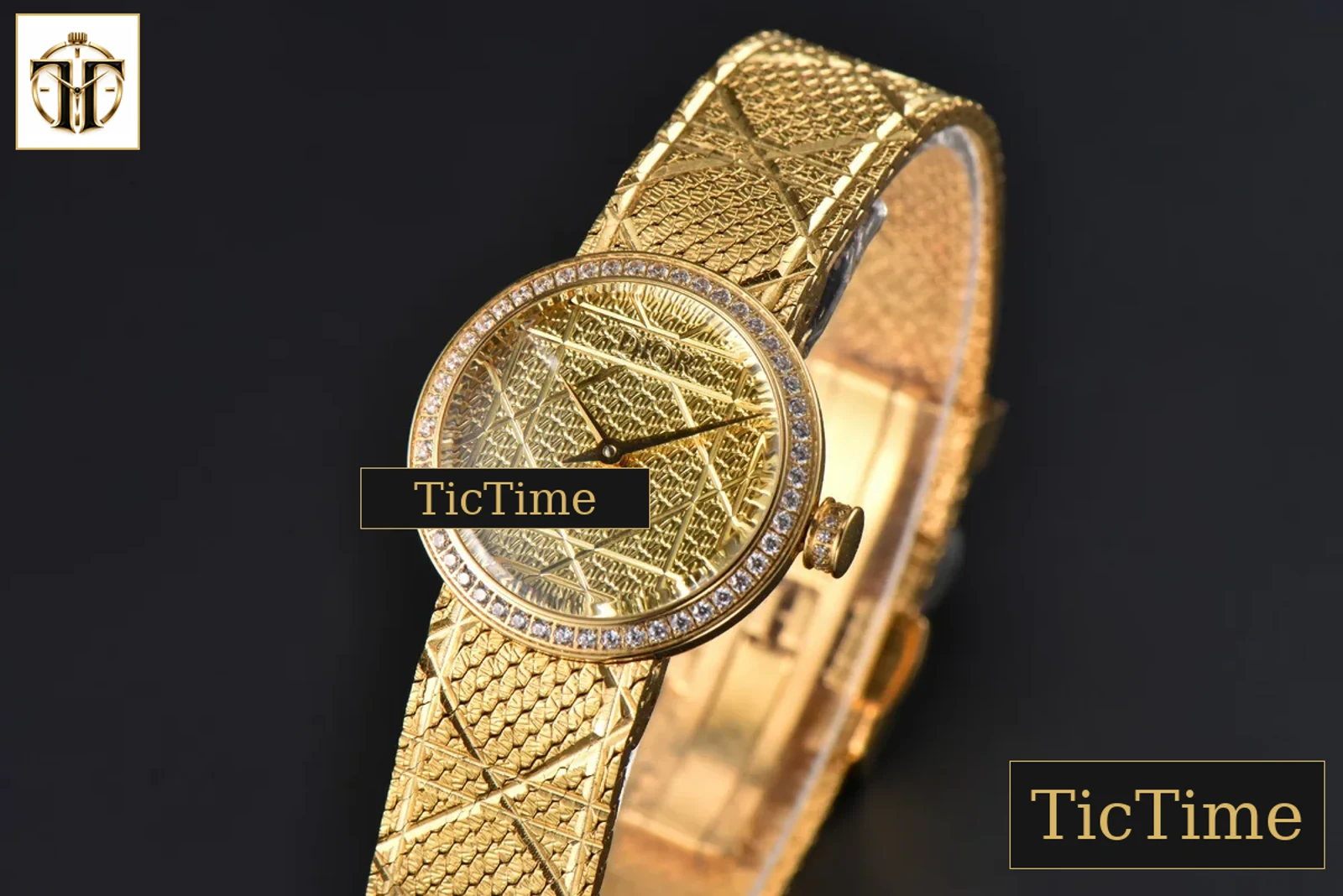 La D My Dior 25mm K11F Diamond Gold Dial Quartz — foto 4