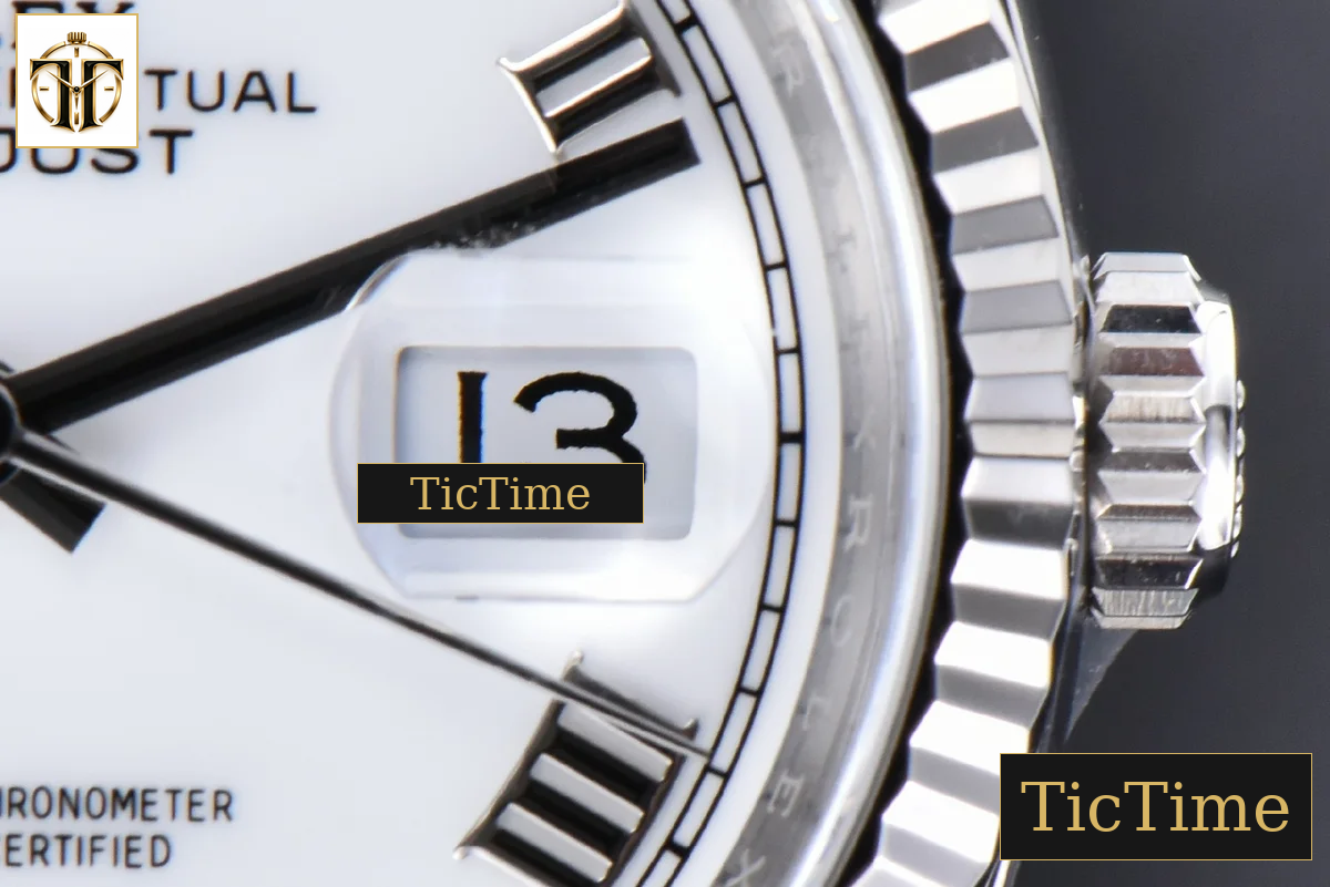 DateJust white Dial Roma Maker Jubilee Bracelet 126234 36mm Clean Factory VR3235 — foto 9