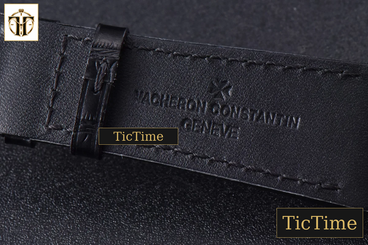 Overseas 47040 42mm MKF White Textured Dial Leather Strap 9015 — foto 13