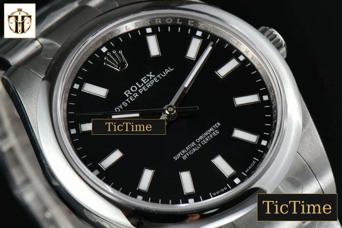 Oyster Perpetual 114300 39mm BPF Black Dial SS Bracelet A2824 — foto 12