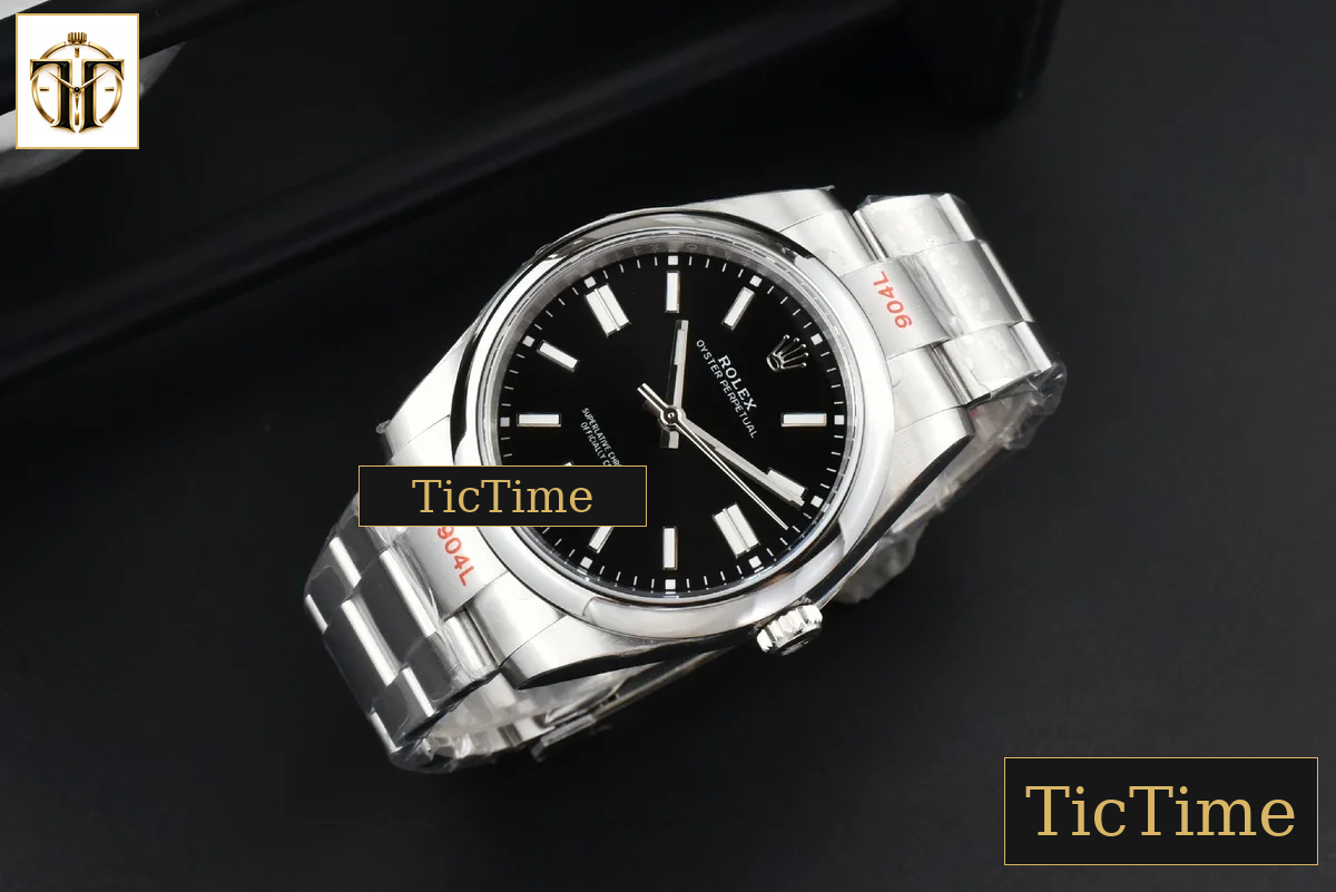 Oyster Perpetual 124300 41mm EWF Black Dial SS Bracelet A3230 — foto 5