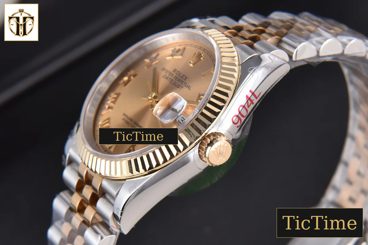 DateJust 904L 36mm GMF YG/SS Fluted Bezel YG Dial Roma Marker Jubilee Bracelet VR3235 — foto 14