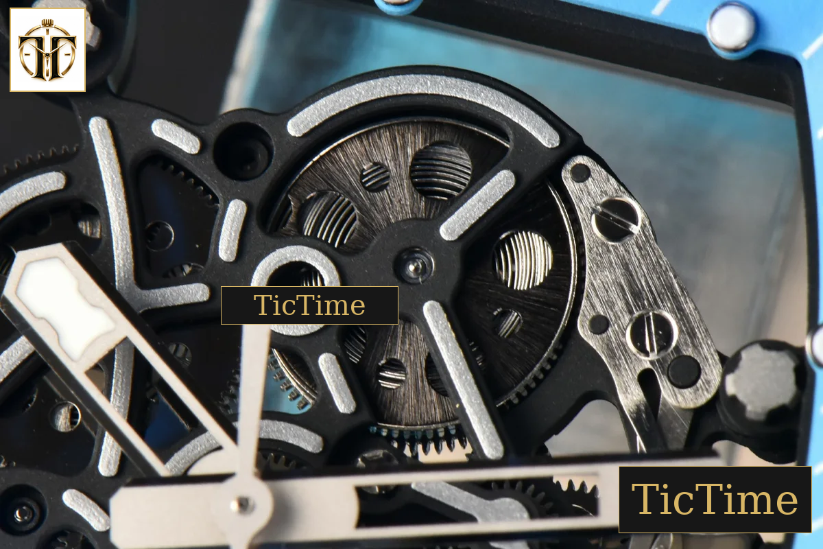 NTPT RM055 43mm ZF Blue Bezel Blue Crown blue Rubber Strap V6 RMUL2 — foto 7