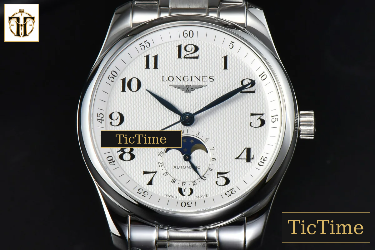 Master Moonphase 40mm GF White Dial SS Bracelet A899 — foto 12