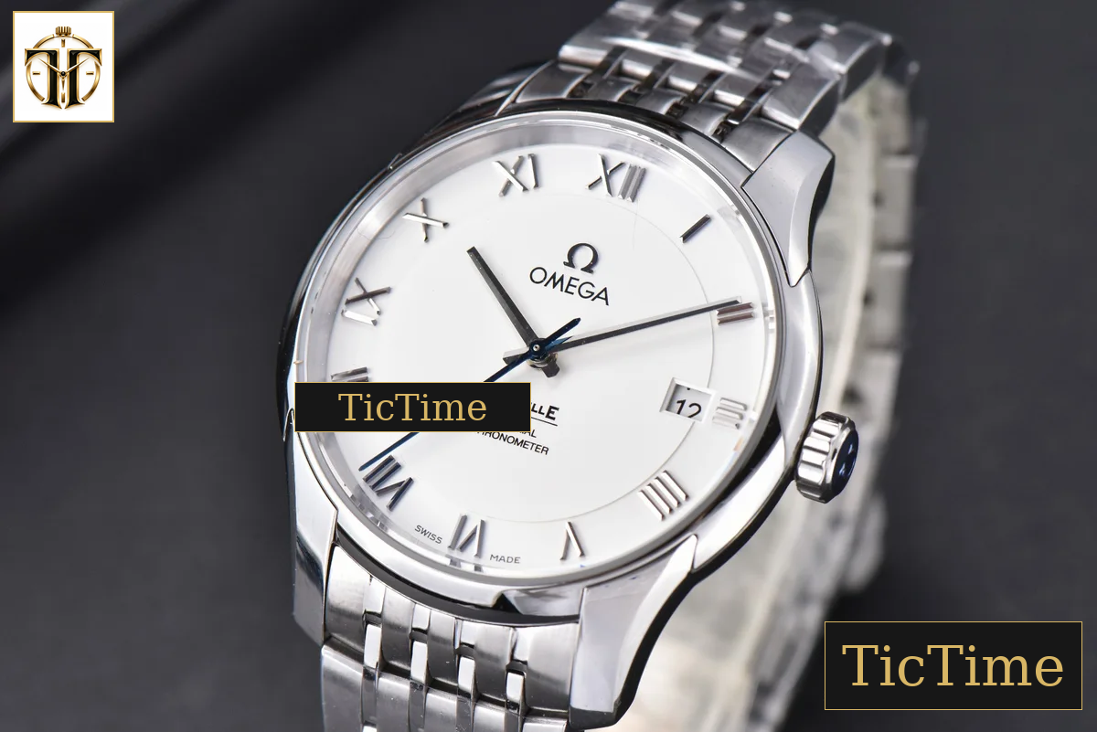 De Ville Hour Vision 41mm VSF White Dial Roma Marker SS Bracelet A8500 — foto 3