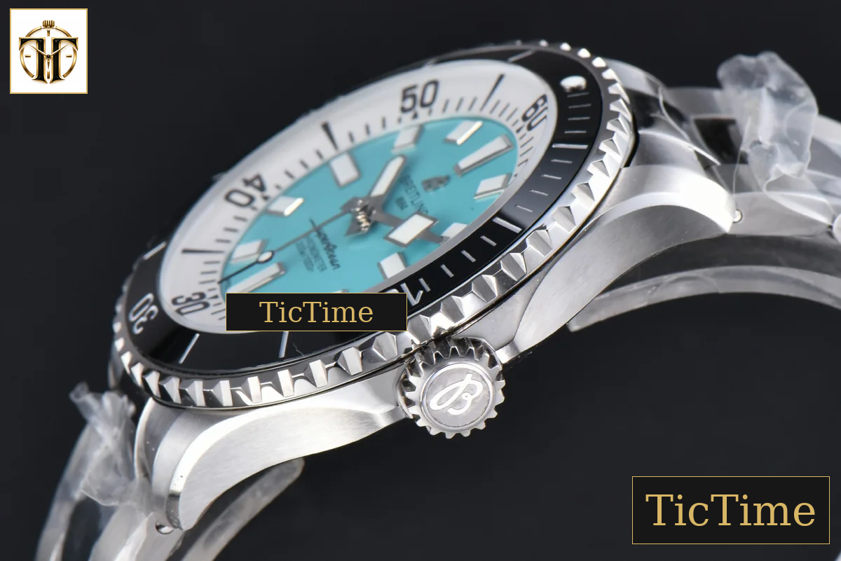 SuperOcean 44mm TF Tiffany Blue/White Dial SS Bracelet A2824 — foto 11