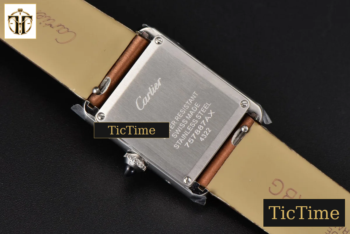 Tank Must Small 29.5×22mm K11F Diamond White Dial Brown Smooth Strap Quartz — foto 14