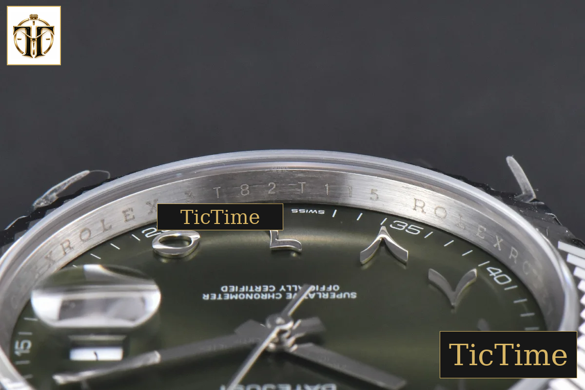 DateJust 126334 41mm BPF Olive Green Arabic Dial Jubilee Bracelet A2824 — foto 14