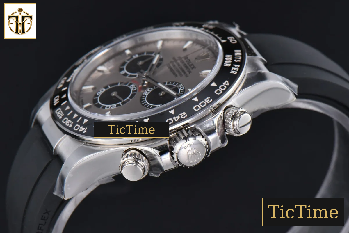 Daytona 904L 126519 40mm Clean Factory Gray Dial Black Bezel Oysterflex Strap DD4131 — foto 12