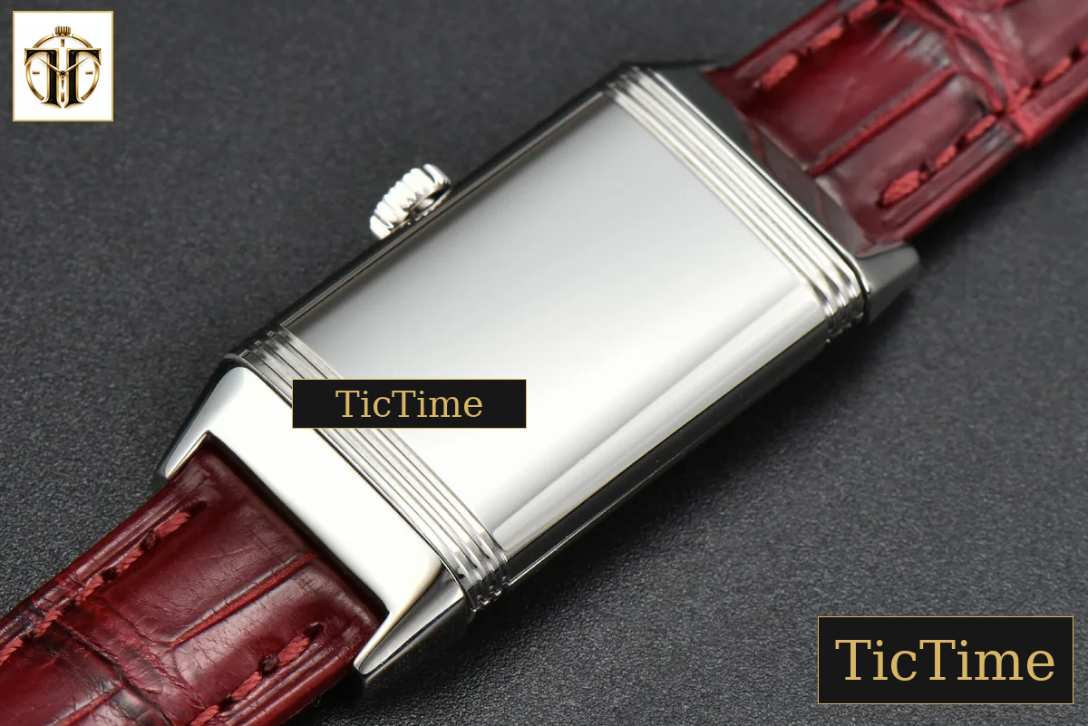 Reverso One 3288420 20mm IMF Diamond White Moissanite Red Leather Strap (wth CZ stones ) Swiss Quartz — foto 18