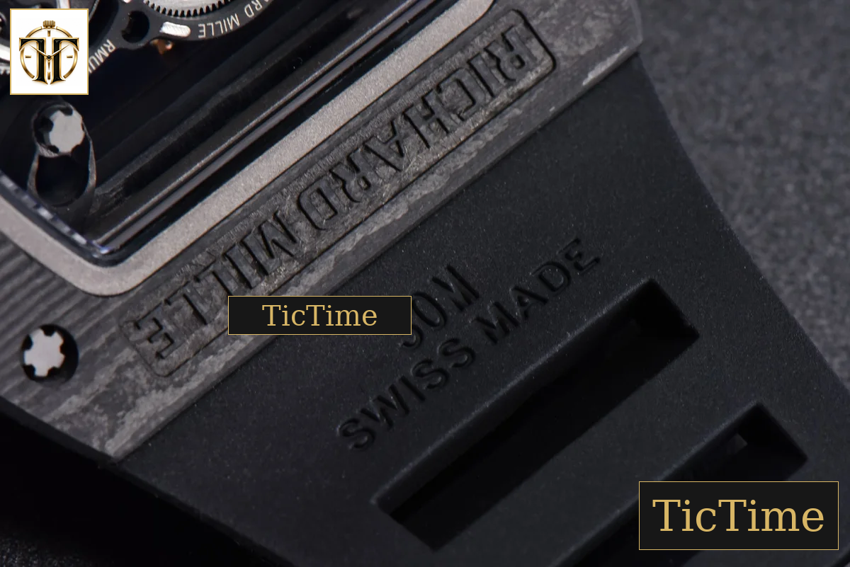 RM055 42.7mm APSF Black Skeleton Dial Black Bezel Red Crown Black Rubber Strap RMUL2 — foto 29