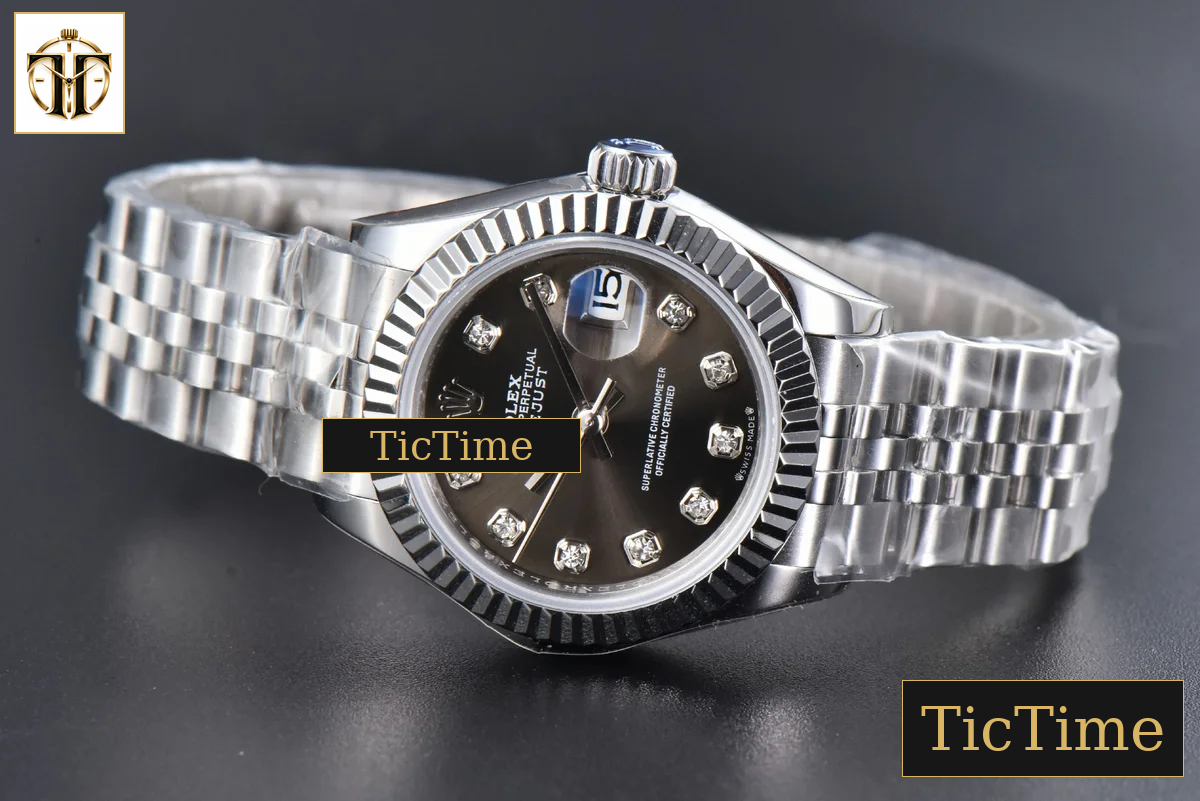 DateJust 31mm WF Gray Dial Diamond Marker Jubilee Bracelet A2671 — foto 7
