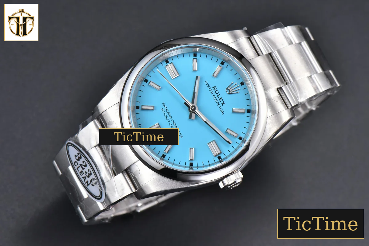 Oyster Perpetual 904L 126000 36mm Clean Factory Tiffany Blue Dial SS Bracelet VR3230 — foto 4