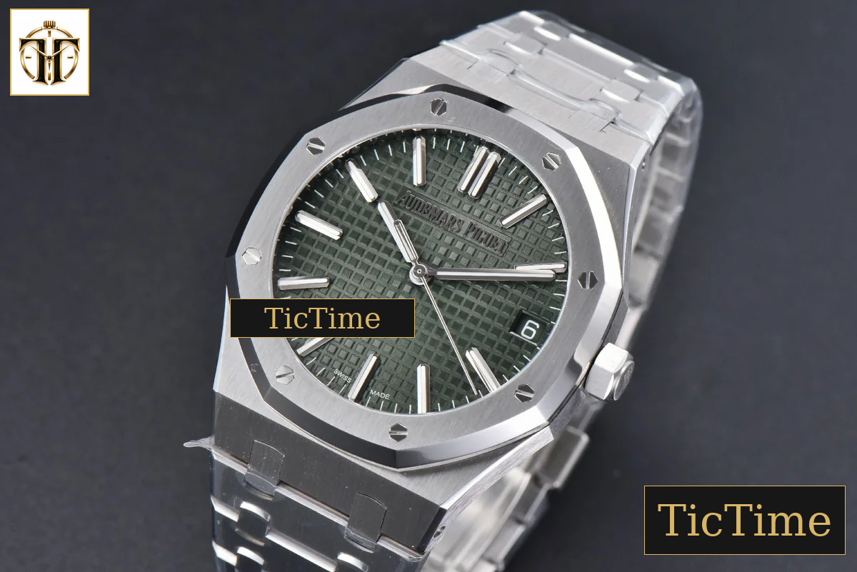 Royal Oak ’50th Anniversary’ 15510 41mm ZF Green Dial SS Bracelet SA4302 — foto 5