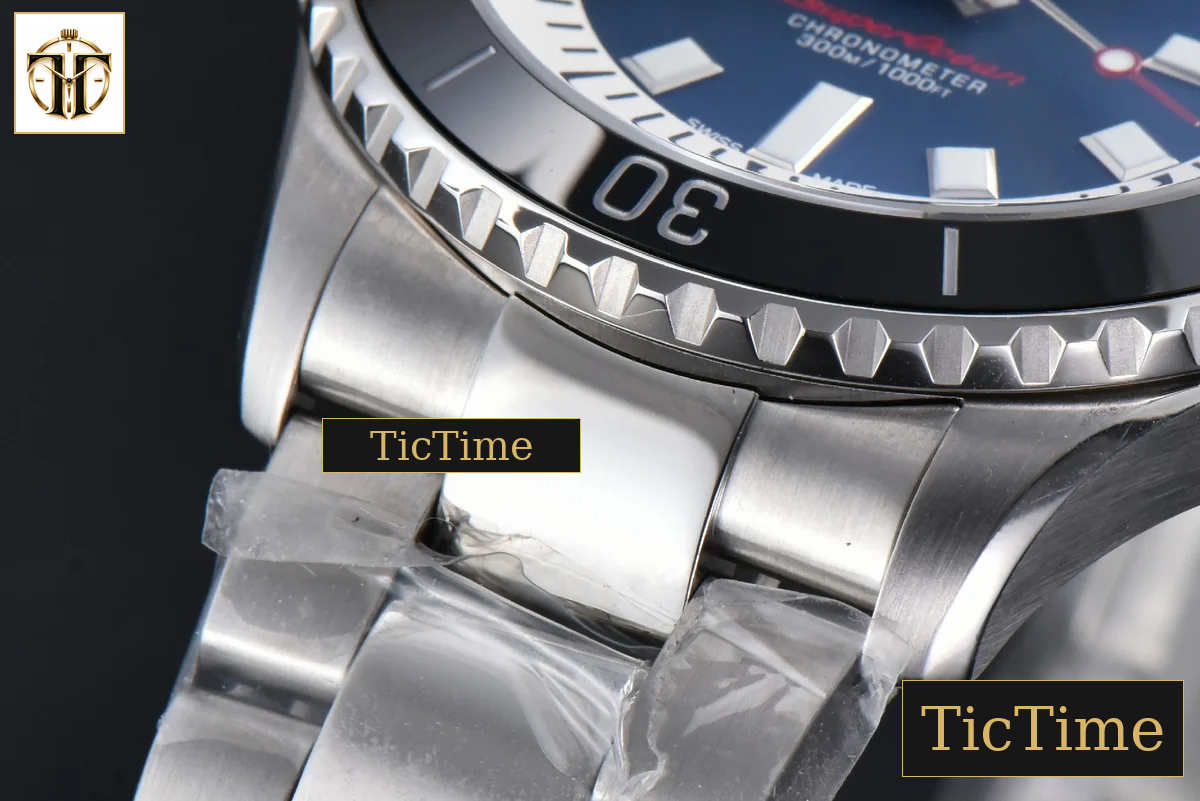 SuperOcean 44mm TF Black Bezel Blue/White Dial SS Bracelet A2824 — foto 10