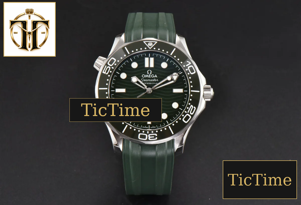 Seamaster Diver 300M 42mm VSF Green Ceramic Green Dial Green Rubber Strap VS8800 — foto 3
