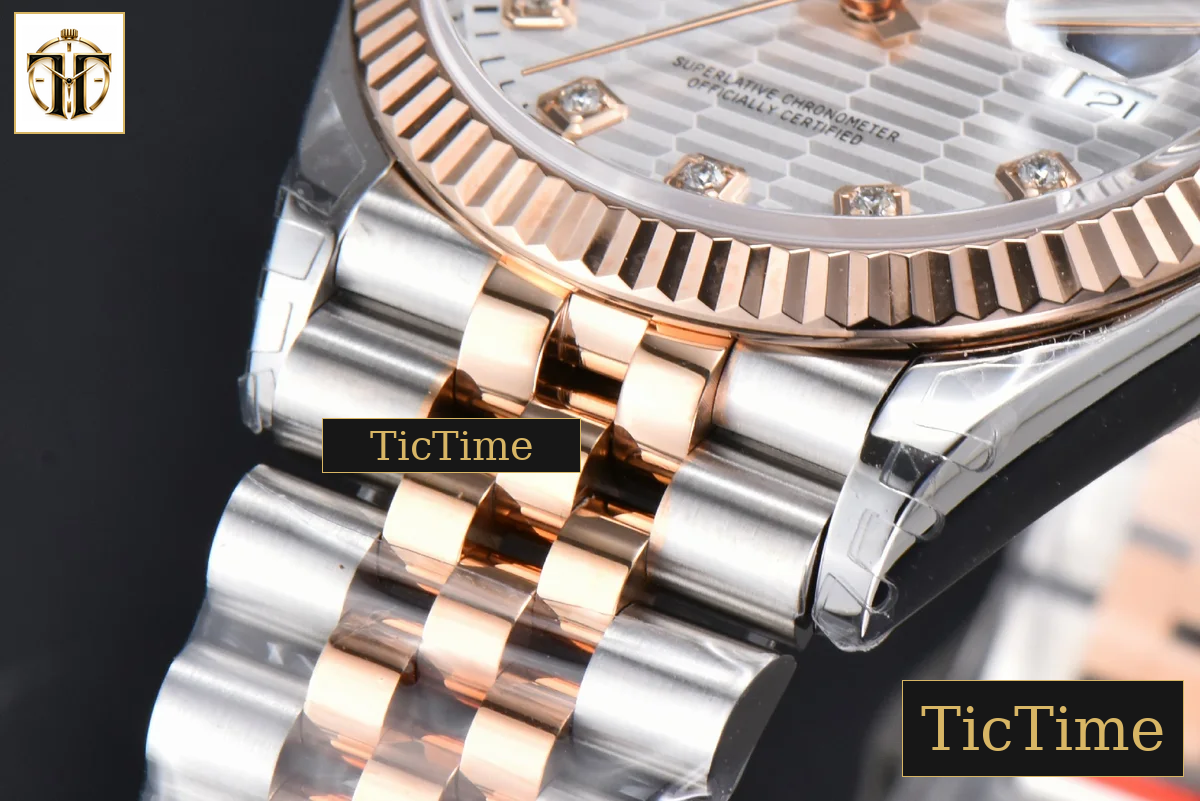 DateJust 36mm VSF RG/SS Silver Motif Dial Diamond Marker Jubilee VS3235 — foto 11